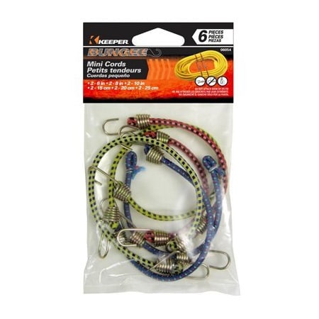 Hampton Products-Keeper 6PC Mini Bungee ASSTD 6054